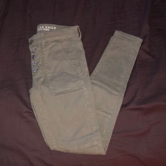 American Eagle Outfitters Pants - American Eagle gray super stretch jegging